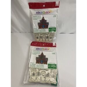 Creatology Michaels Christmas Ornament Craft Kit House Lot of 2
